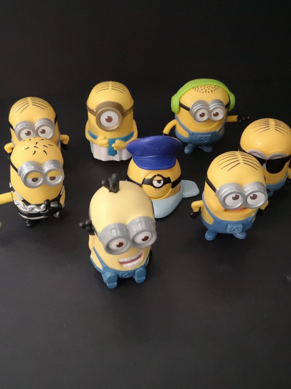 8 Assorted Minions Approximate 3" Tall from McDonald's & or Mattel